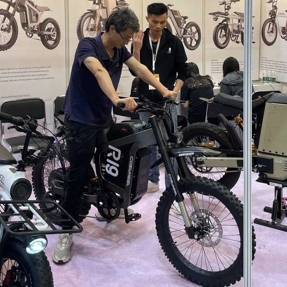 COSWHEEL R19 Electric motorcycle 6000W 72V 40ah 85km/h Lithium Battery Adult Mountain Ebike Electric Motorcycle