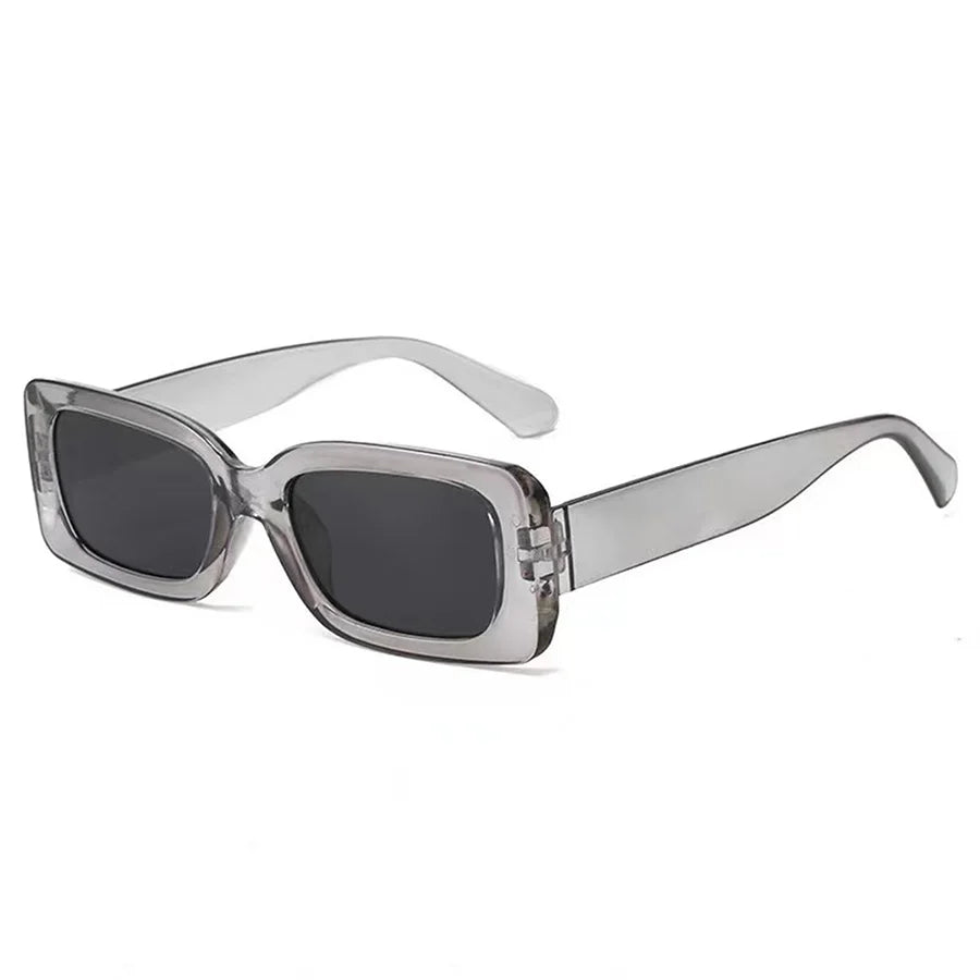 2 Pairs Unisex Trendy Square Sunglasses, Fashion Decorative Glasses For Daily Wear