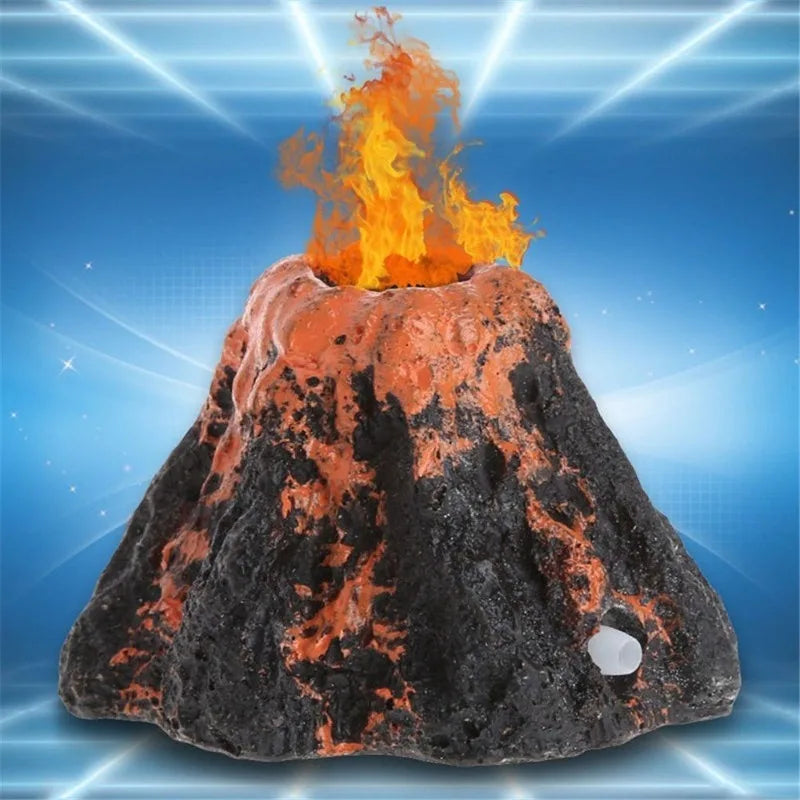 Aquarium Accessories Resin Crafts Simulation Artificial Volcano Rockery Fish Tank Decor Pet Supplies Ornament   Home Decoration
