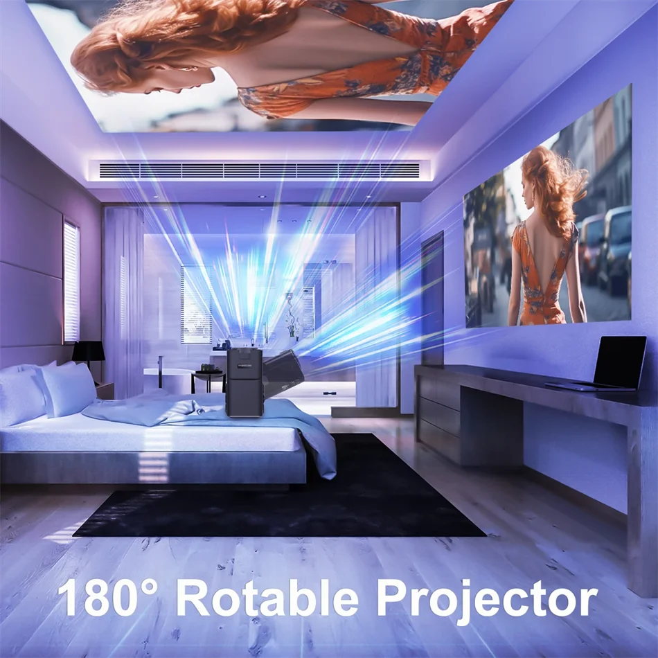 2025 4K Android 11 Projector Native 1080P 390ANSI HY320 mini Dual Wifi6 BT5.0 1920*1080P Cinema portable Projetor upgrated HY300