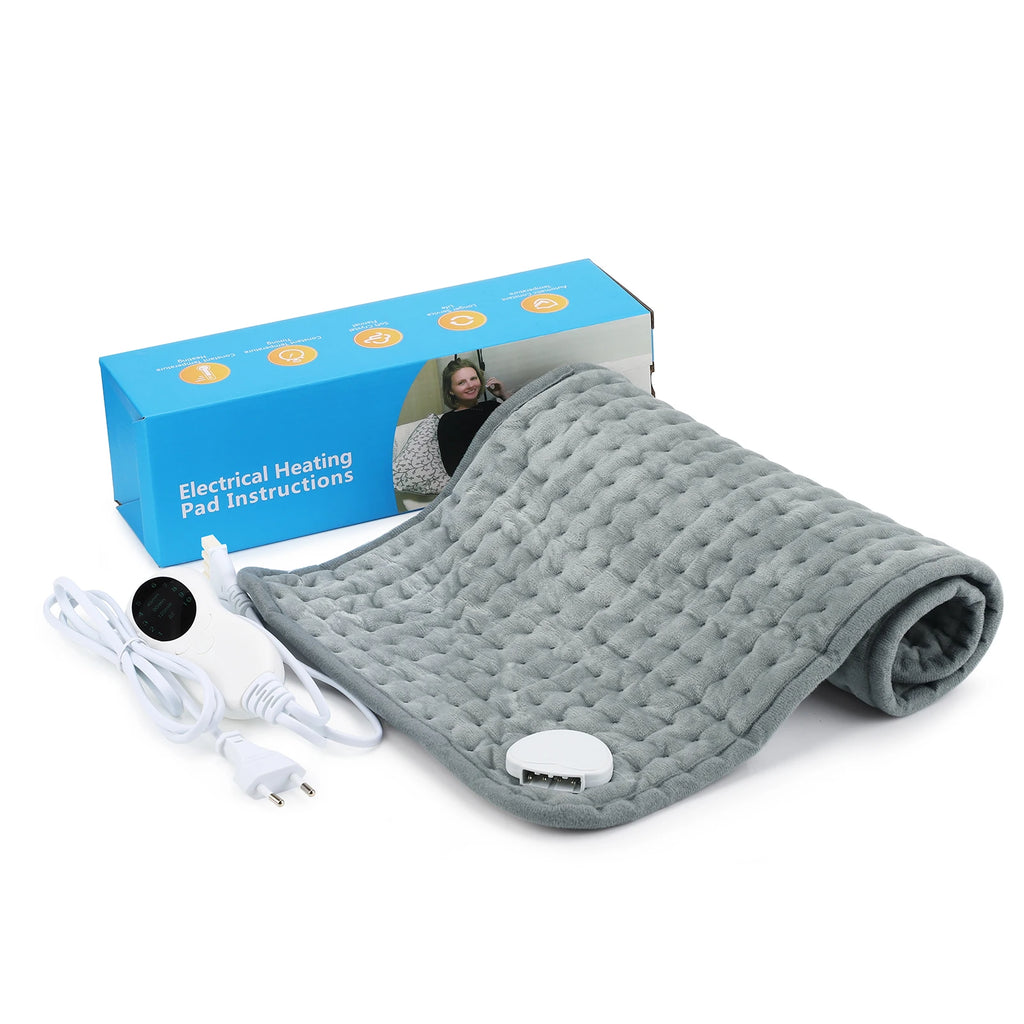 110V-240V Electric Heating Pad for Abdomen Waist Back Pain Relief 12*24” Washable 10-Gears Heated Physiotherapy Electric Blanket