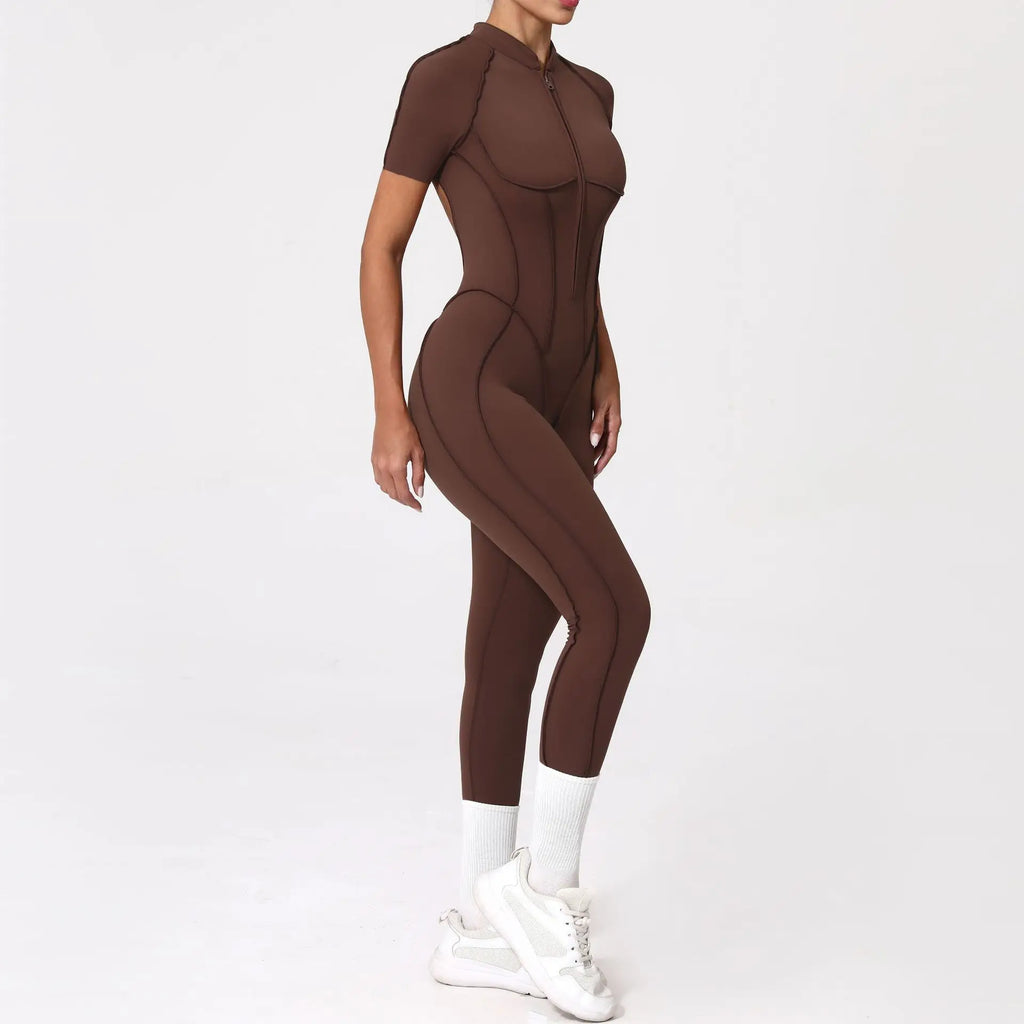 2025 New Style Women Yoga Apparel Workout Suit Gym Clothing Outdoors Sports Suit Short Sleeves Long Pants Suit Fitness Suit Set