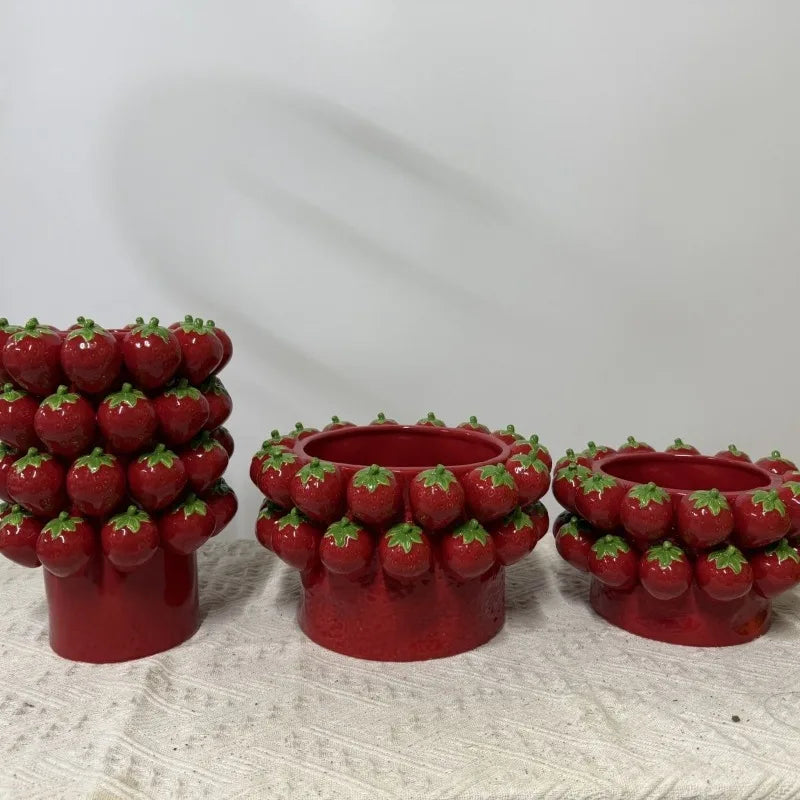 Ceramic Flower Pot Indoor Flowerpots Large Luxury Decorative Table Flowerpot Pretty Modern Cute Elegant Vase Garden Accessories
