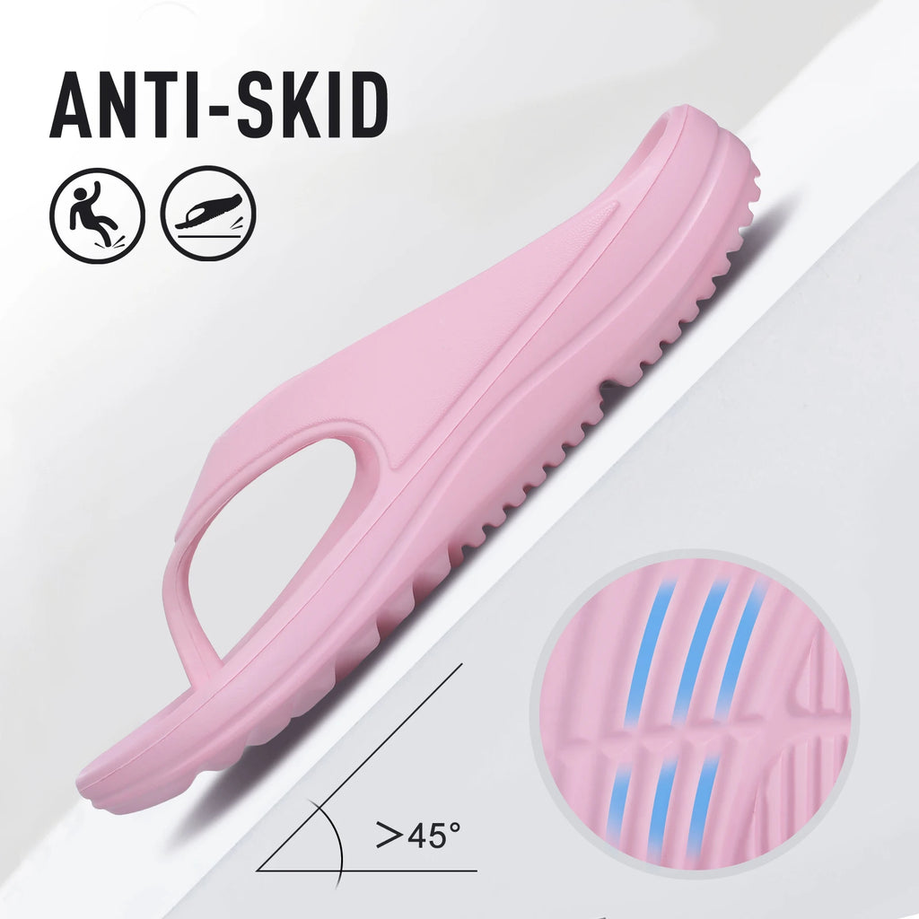 Bebealy Women Orthopedic Slippers With Arch Support Outdoor Men Slippers Soft Antiskid Home Slippers Indoor EVA Cloud Slippers