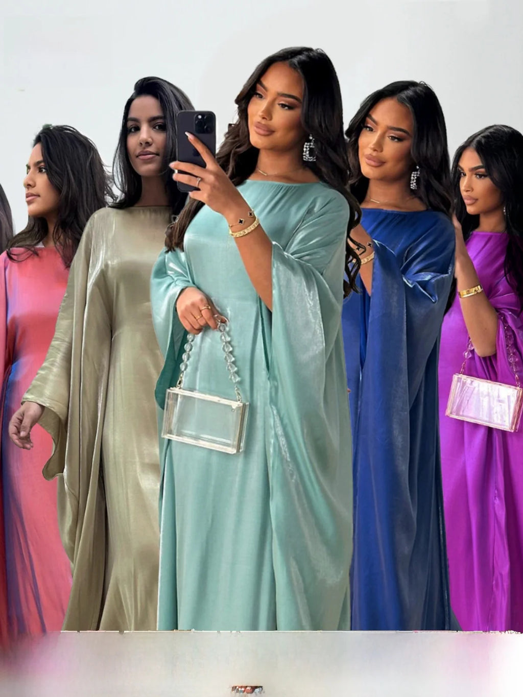 Ele Loose Robe Dr iny Fabric Par Dr Spring Summer Glowing Long Dr Women's plus Size Ele Gown