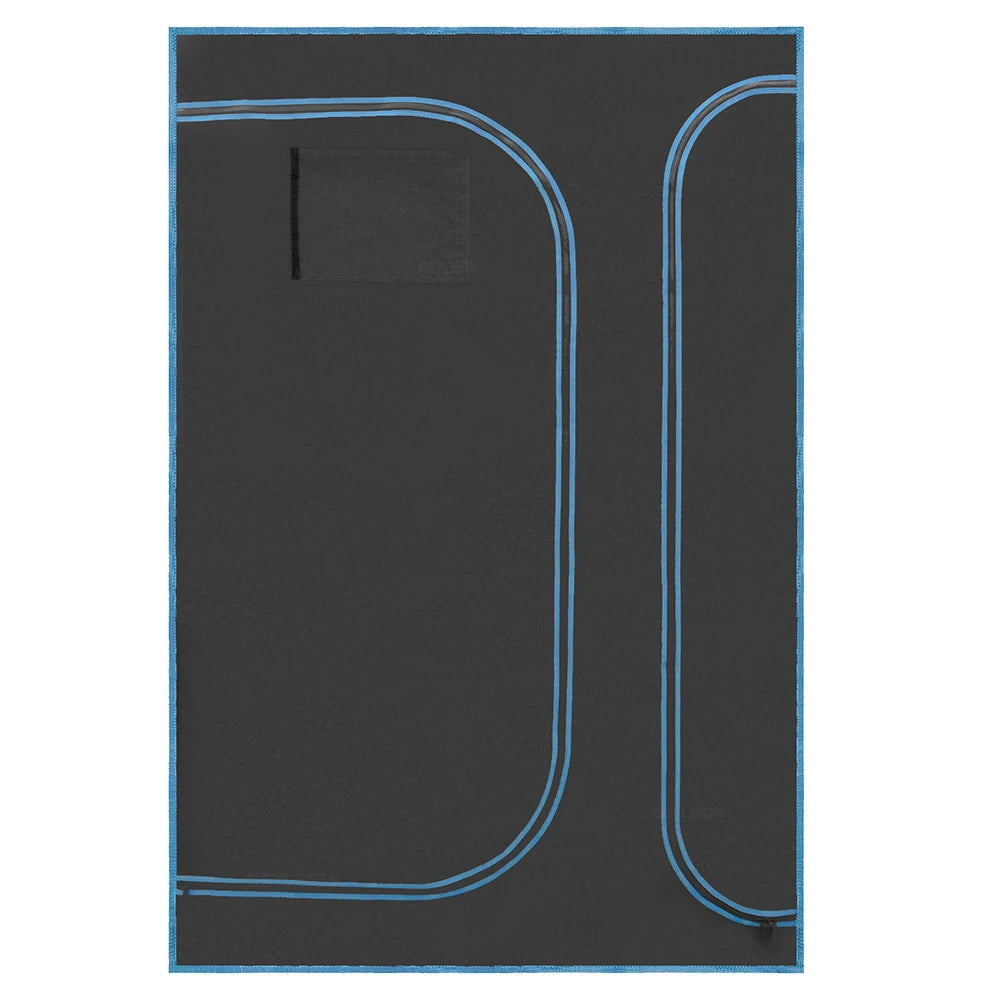 BEYLSION 120X90X180CM Multifunctional 600D Grow Box Mental Pole Plant Grow Tent Growing Dark Room Watch Window