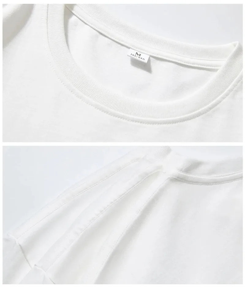 2024 Summer Short Sleeve T Shirt Men'S graphics Print Black White Tshirt Top Tees loose Fashion Clothes O- neck Tshirts