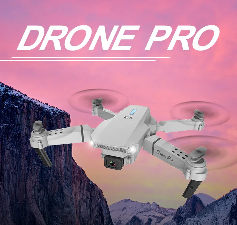 Drones Toys Gifts 8K HD Dual Camera 2026 E88 Plus Mini Foldable GPS Brushless Motor Obstacle Avoidance RC Quadcopter LED For IOS