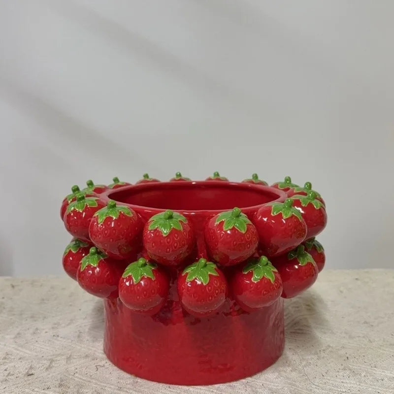 Ceramic Flower Pot Indoor Flowerpots Large Luxury Decorative Table Flowerpot Pretty Modern Cute Elegant Vase Garden Accessories