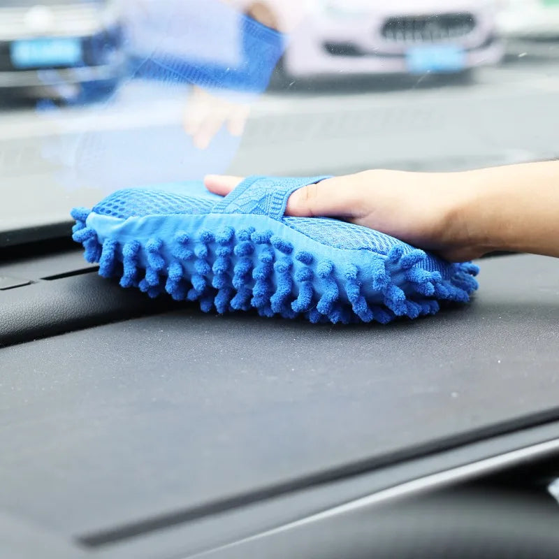 Auto Gloves Car Washing Accessories  Car Cleaning Brush Cleaner Tools Microfiber Cars Washer Sponge Cleaning Washing Towel
