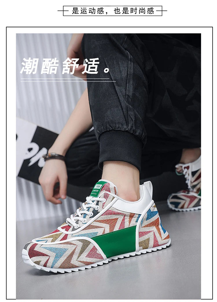 Chunky Sneaker Plus Size 45 46 47 48 Men Designer Shoes Fashion Casual Leather Mesh Breathable Increased Internal Platform Shoes