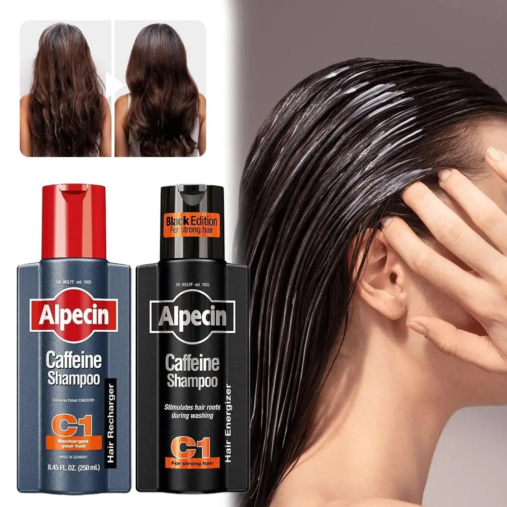 Alpecin Caffeine Shampoo Natural Coffee Extract Strengthen Hair Roots Deep Cleaning Oil Control Repair Damage Hair Care Shampoo