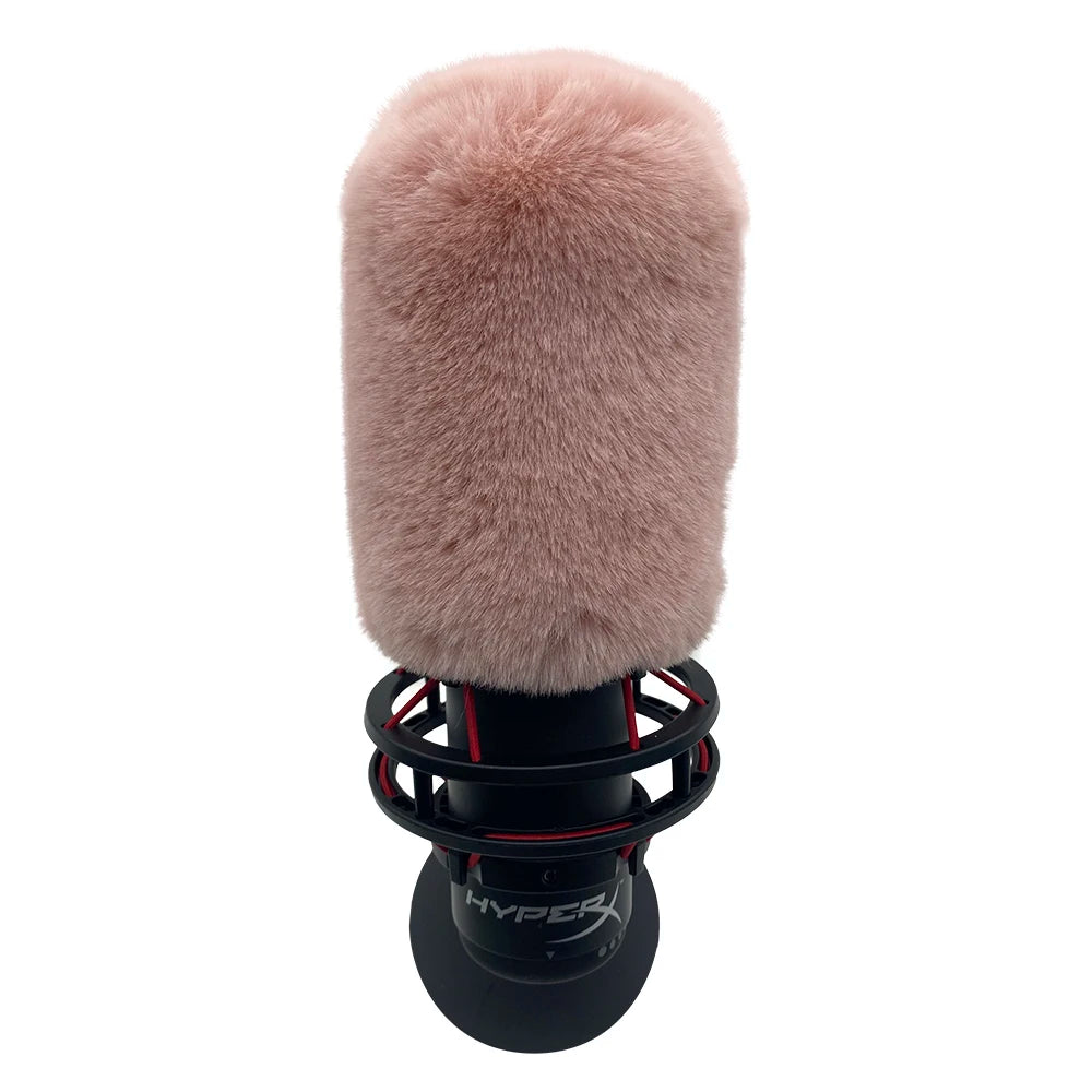 Blue Mantis Dead Cat  Artifical Fur Windscreen Muff Windshield Sponge For HyperX Mic Pop Filter Sponge Foam Cover For Quadcast S