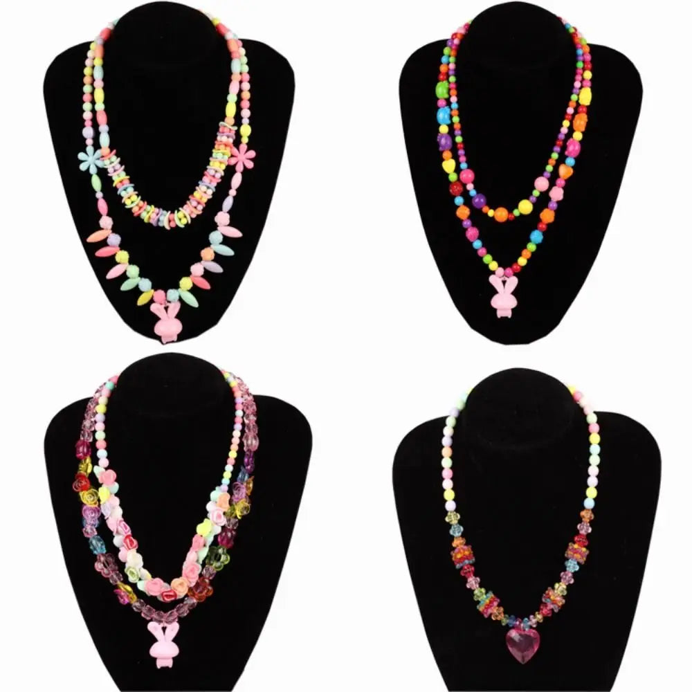 Arts Crafts DIY Handmade Beaded Kit Toy DIY Toy Jewelry Set DIY Making Beads Kit Toy Kawaii Creative