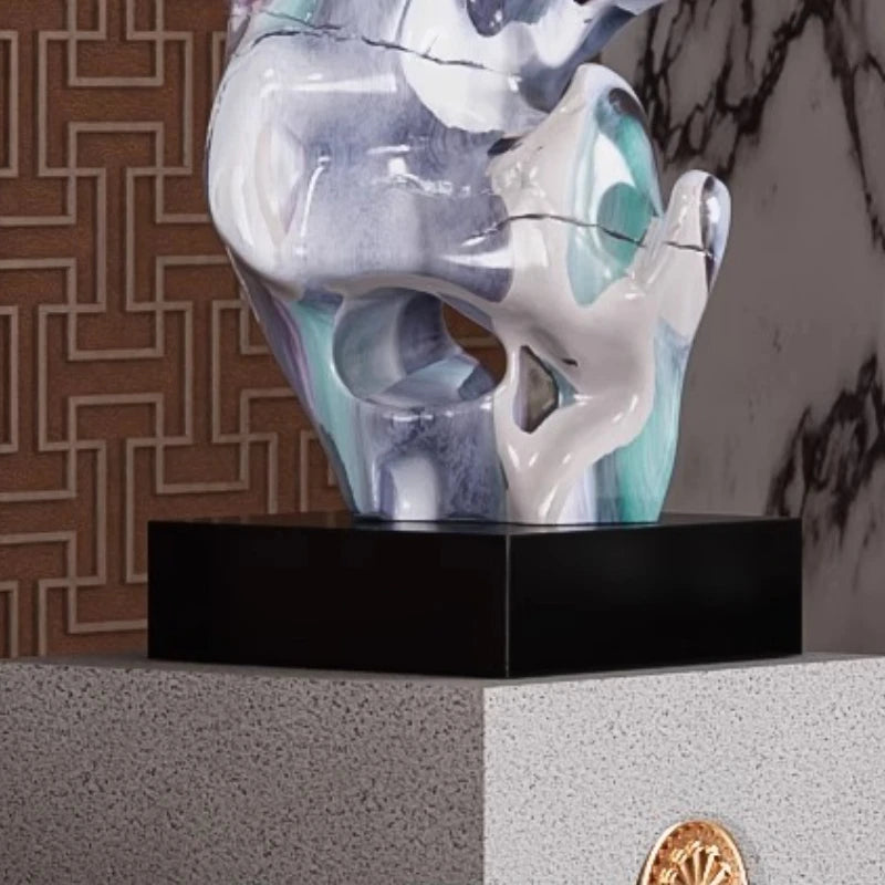 Creative Sculptures Aesthetic Sculpture Home Decoration Luxury Modern Figurines Interior Ornaments Living Room Decor Accessories