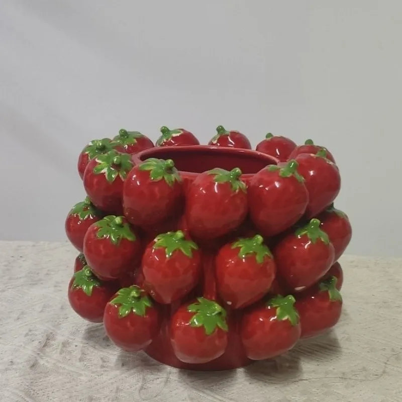 Ceramic Flower Pot Indoor Flowerpots Large Luxury Decorative Table Flowerpot Pretty Modern Cute Elegant Vase Garden Accessories