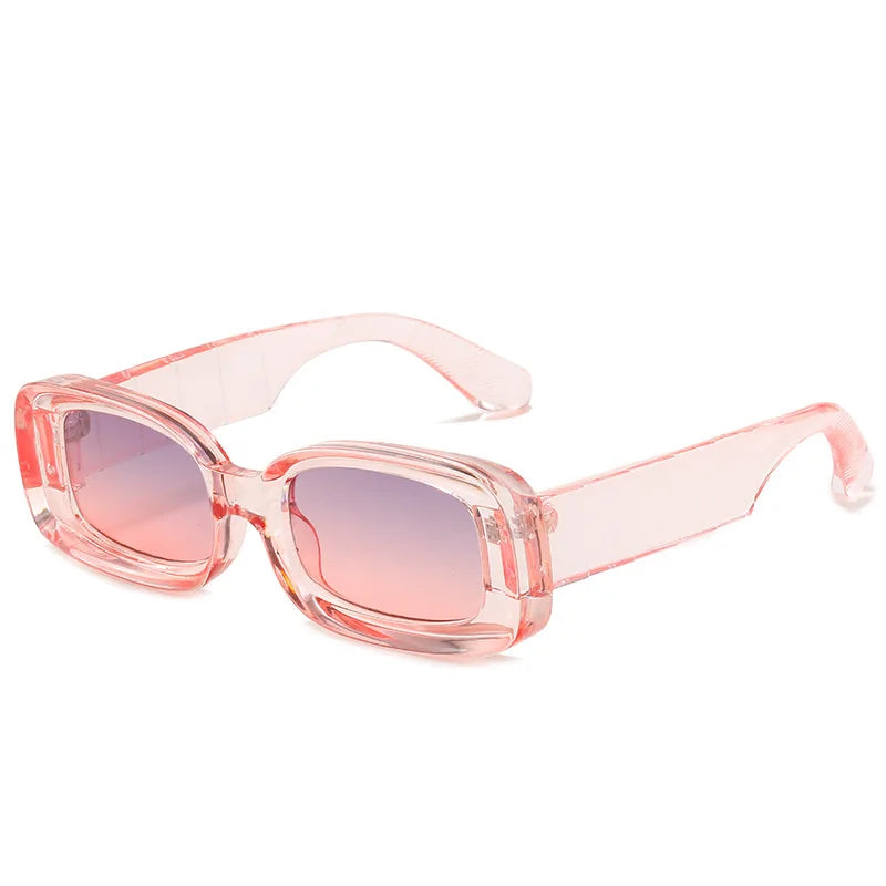 Brand Clear blue Sunglasses Men Women Retro Luxury Designer Sun glasses Vintage Shades Square Glasses Famale Oculos De Sol UV400