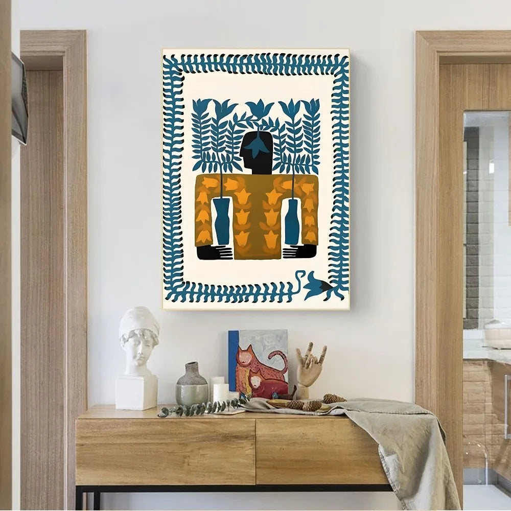 Ancient Egypt Abstract Anime Poster No Framed Kraft Club Bar Paper Vintage Poster Wall Art Painting Bedroom Study Stickers