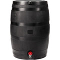 50 Gallon ECO Rain Barrel Flat Back Design 100% Recycled Plastic Rainwater Collection Tank Black
