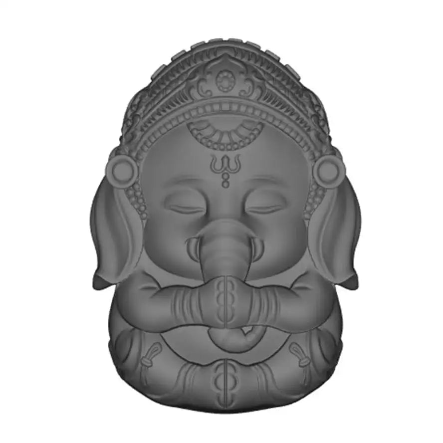 1 Pcs 3D Ganesh Soap Candle Mold Mould Ganesha Silicone Mold For Candle Decorating Resin Epoxy Crafts Gyspum Statue Molds