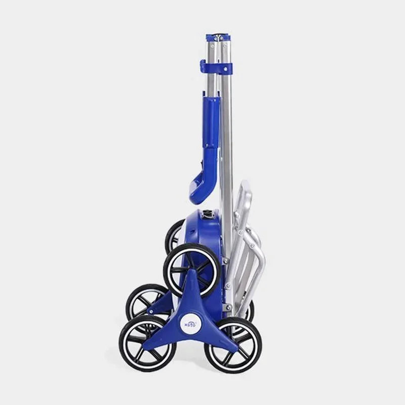 Electric Shopping Cart Folding Silent Outdoor Portable Stair Climbing Machine with Wheel Storage Bag Shopping Car Household Item