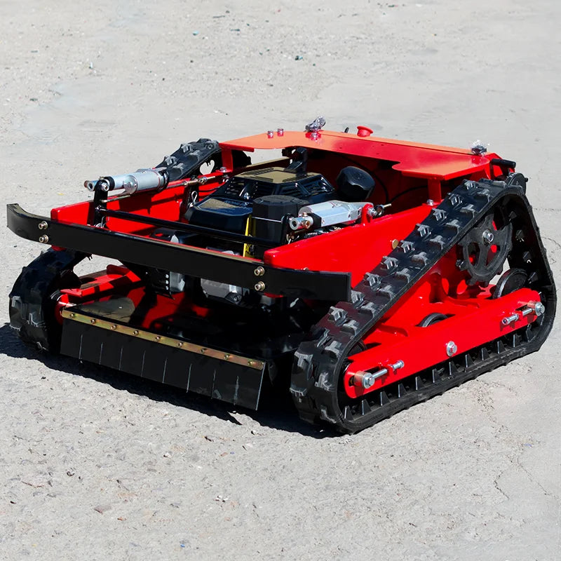 Customized remote-controlled lawn mower robot for farm weeding, easy grass cutting and shredding machine