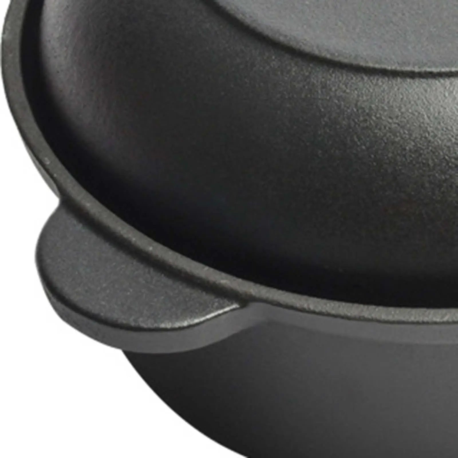 Cast Iron Pan with Skillet Lid BBQ heating fast Nonstick Stovetop Heavy Duty Soup Pot Frying Pan Stewpot for camping