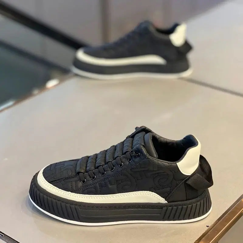 Korean Sneakers Men New Casual Shoes Men Fashion Flat Walking Vulcanized Shoes Male Trend Comfortable Sport Sneakers Men 2023