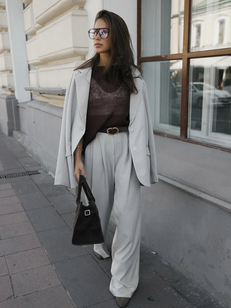 2025New Spring and Autumn Hollow Out Sweater for Women European and American StyleinsSoft and Loose Knitted Long Sleeve Cover-Up