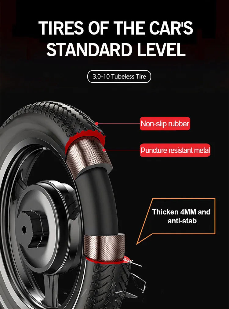 1500W Powerful Electric Scooter for City Commute 65km/h Touring Motorcycles with 72v Voltage