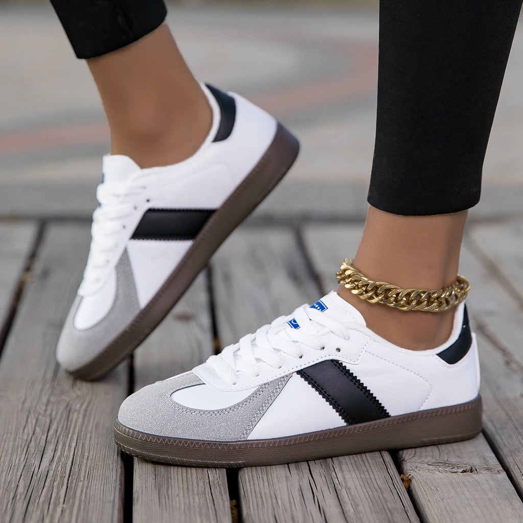 ELUVA Womans Comfortable Sneakers for Men Women White Lightweight Shoes Non Slip Walking Shoes Casual Couple Sneakers Sport