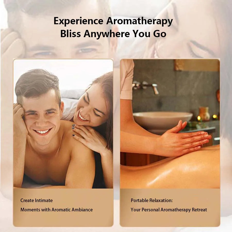 1pc Amber Vanilla massage essential oil candle, coconut wax, heating, body open back SPA romantic holder home decor valentines