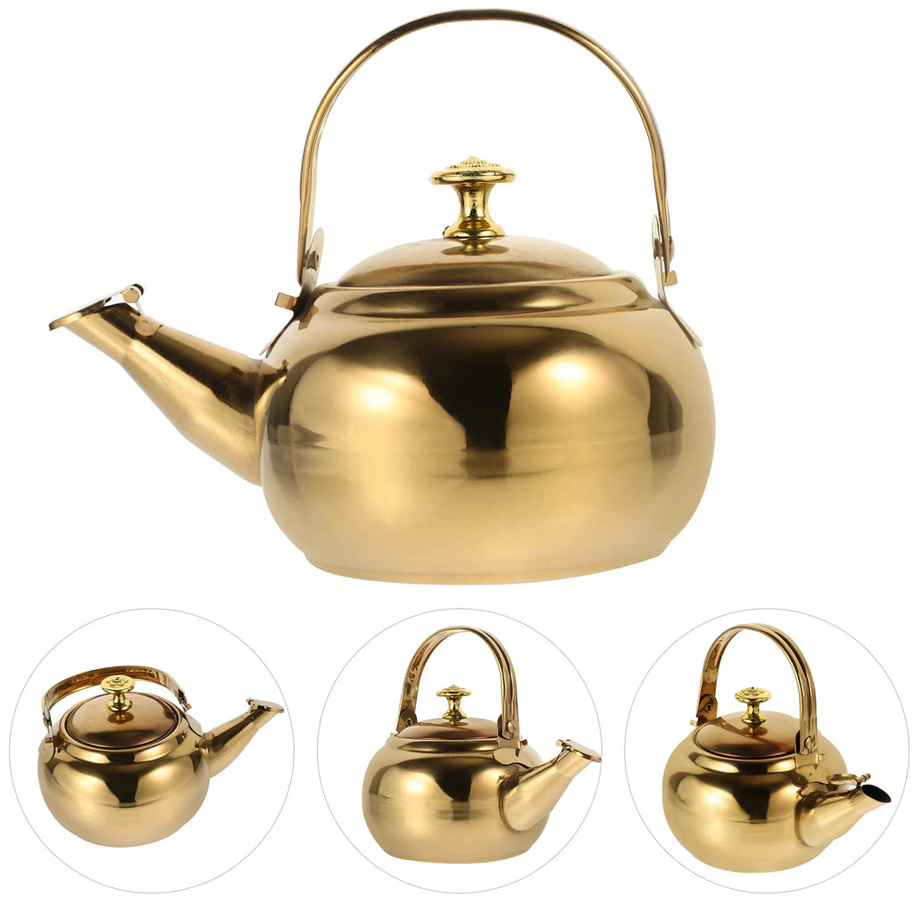 14Cm Stainless Steel Insulated Handle Whistling Water Kettle With Filter Leak Proof Spout For Cooker Tea Making Kitchen
