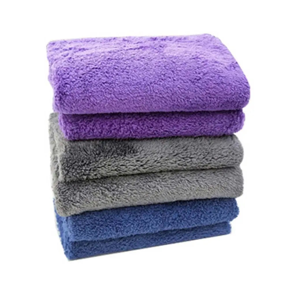 Car Detailing Polishing Auto supplies Edgeless Cleaning Towel Plush Washing Rag Car Cleaning Cloth Extra Microfiber Towels