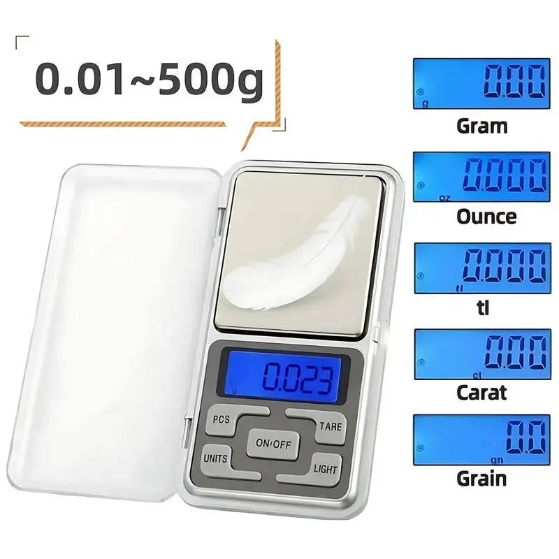 Digital Pocket Scales Jewelry Scales Weight Diamond Balance Kitchen Weighing High Precision Electronic Digital Pocket Scale