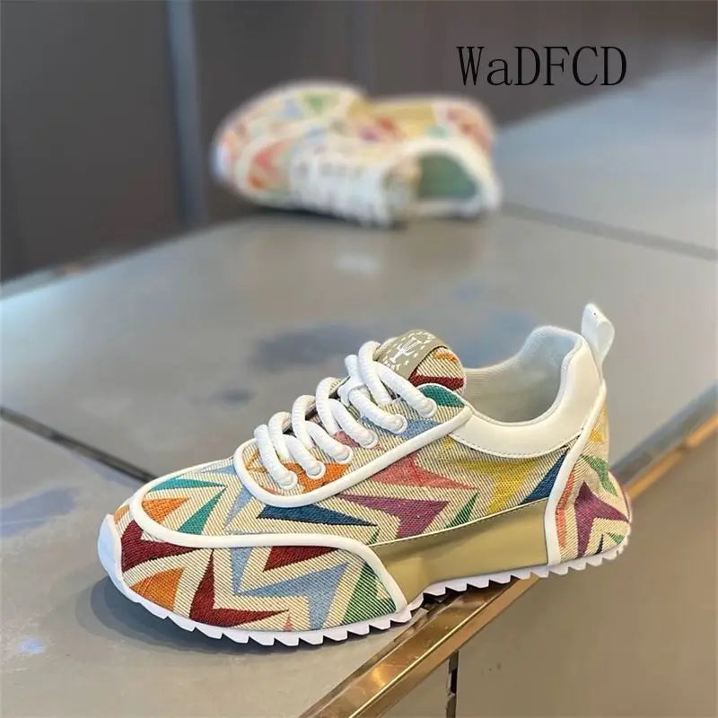 Chunky Sneaker Plus Size 45 46 47 48 Men Designer Shoes Fashion Casual Leather Mesh Breathable Increased Internal Platform Shoes