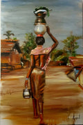African Black Woman Graffiti Art Posters And Prints Abstract African Girl Canvas Paintings On The Wall Art Pictures Wall Decor