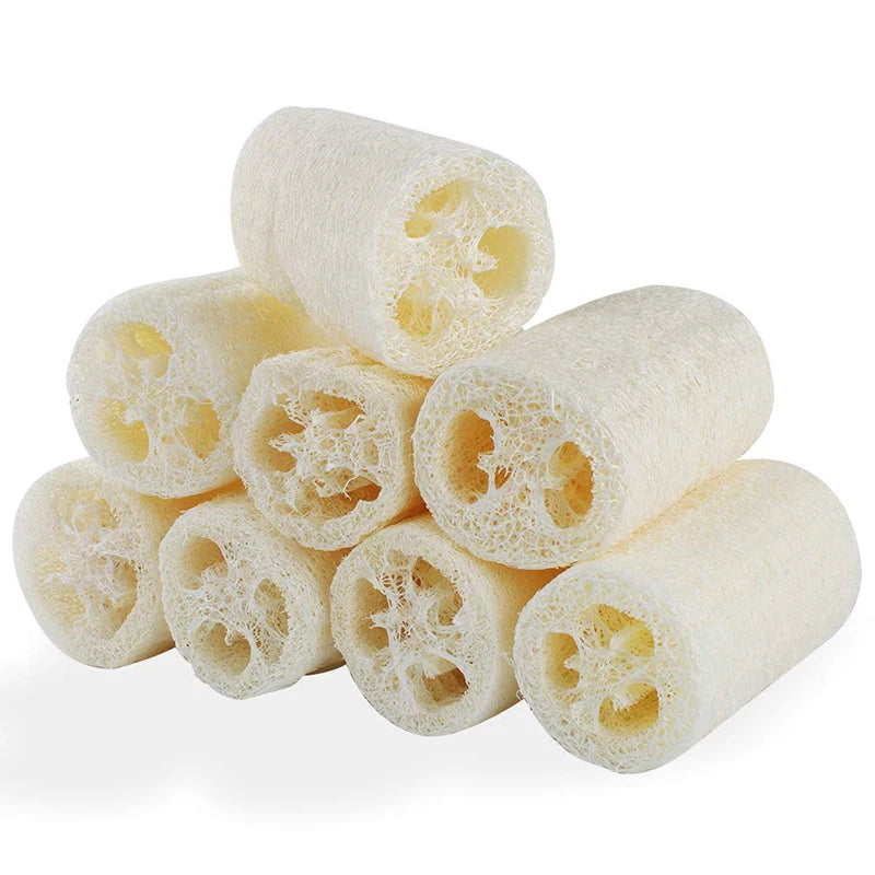 4Pcs/pack Organic Loofahs Loofah Spa Exfoliating Scrubber natural Luffa Body Wash Sponge Remove Dead Skin Made Soap 4 Inch