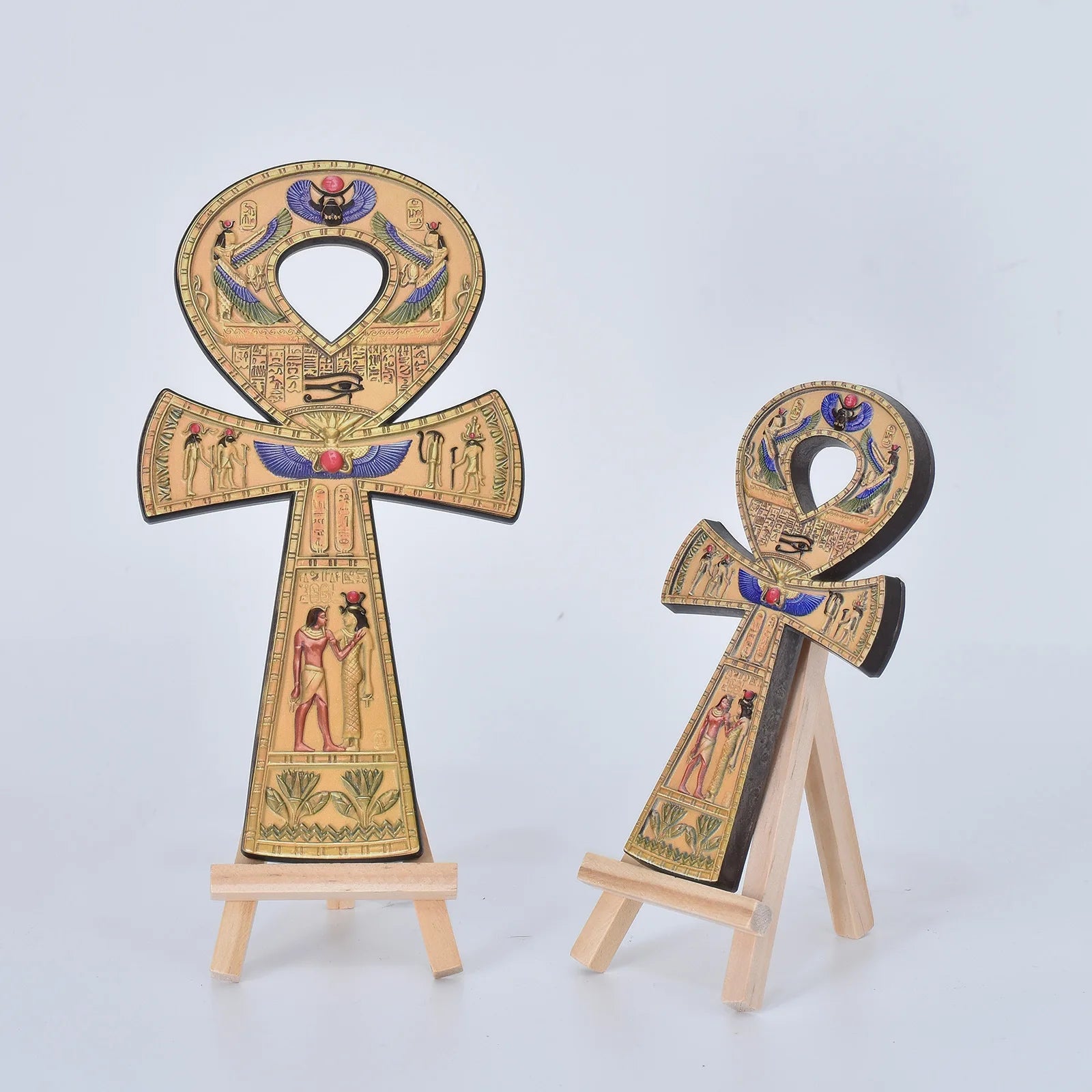 Egyptian Anka Talisman Of Life Resin Ornament Vintage Cross Literary Jewelry Home Entryway Living Room Spiritual Decorations