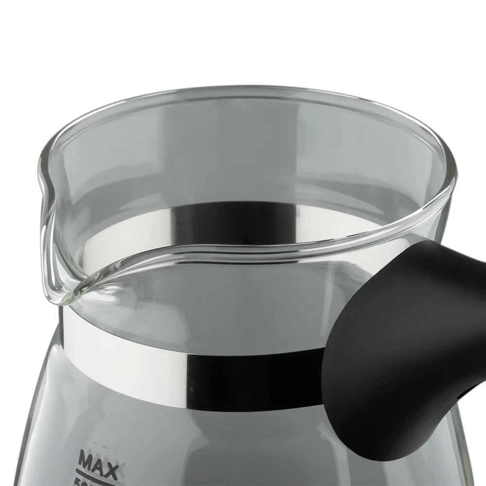 600W Electric Coffee Maker Turkey Coffee Pot Glass Italian Mocha Pot Greek Turkish Coffee Machine Easy for Household Office Gift