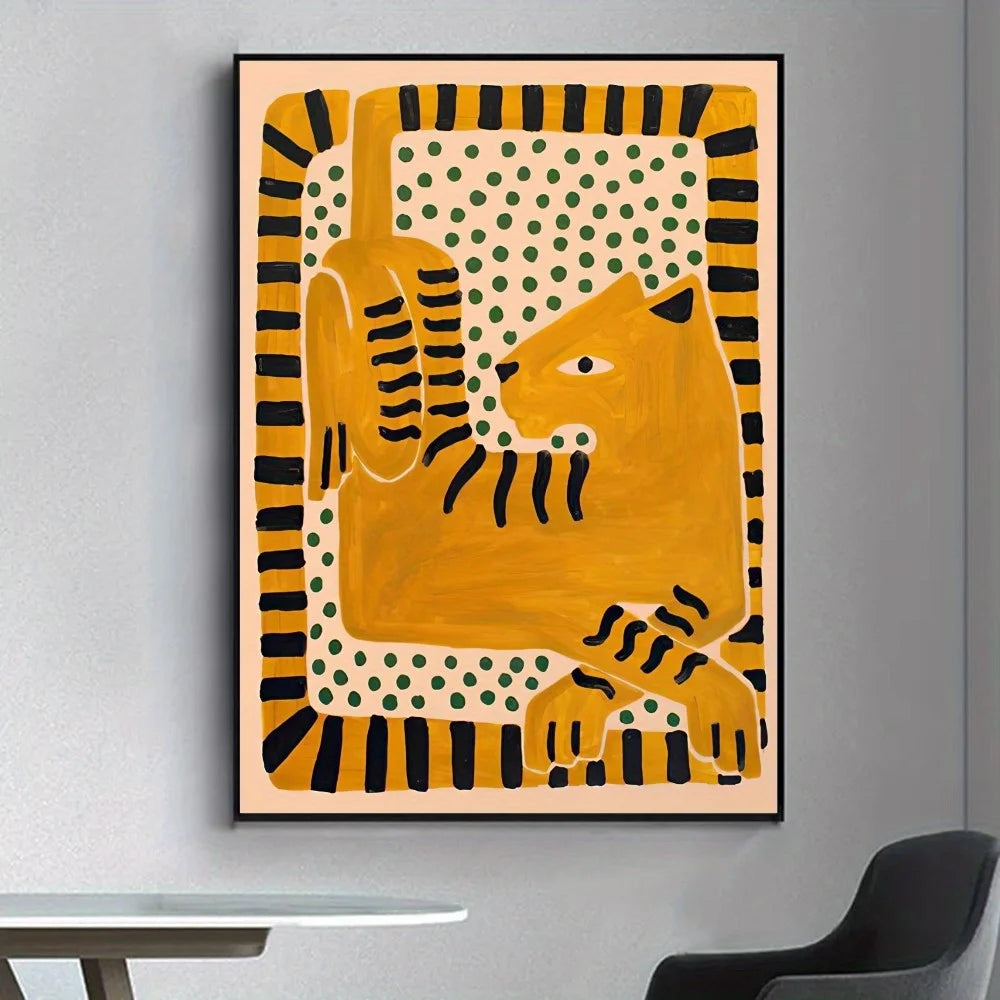1 Frameless Abstract Ancient Egyptian Classic Anime Poster,Luxury Poster,Living Room Wall Sticker,Bar,Retro Decorative Painting