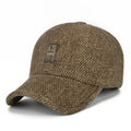 Baseball Cap Autumn Woolen Knitted Designer Men's Winter Cap Thicken Warm Hats with Earflaps Men's Brand Hats Dad Trucker Hats
