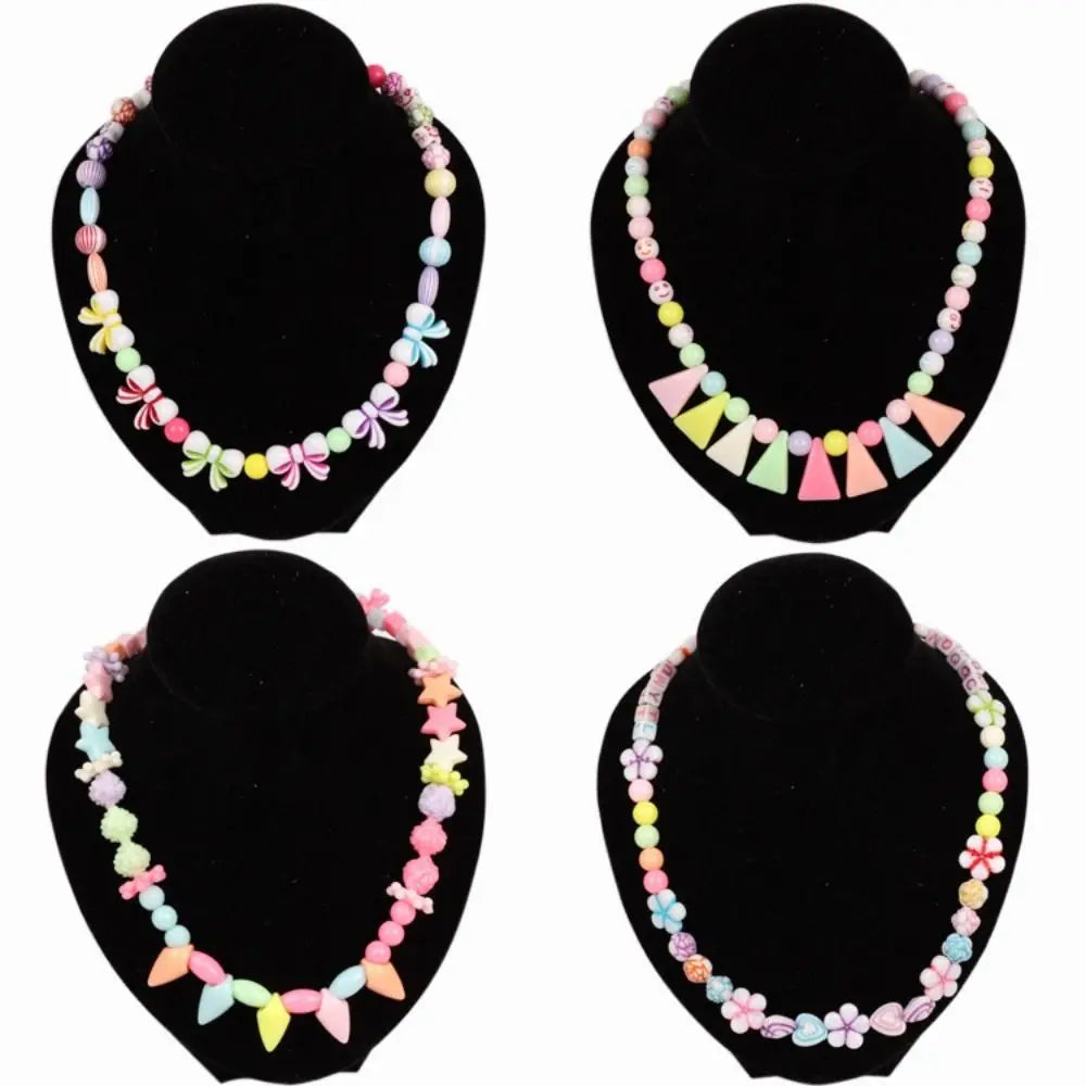Arts Crafts DIY Handmade Beaded Kit Toy Jewelry Set Handmade Kit for Make Bracelets Beads Toys DIY Toy Kawaii