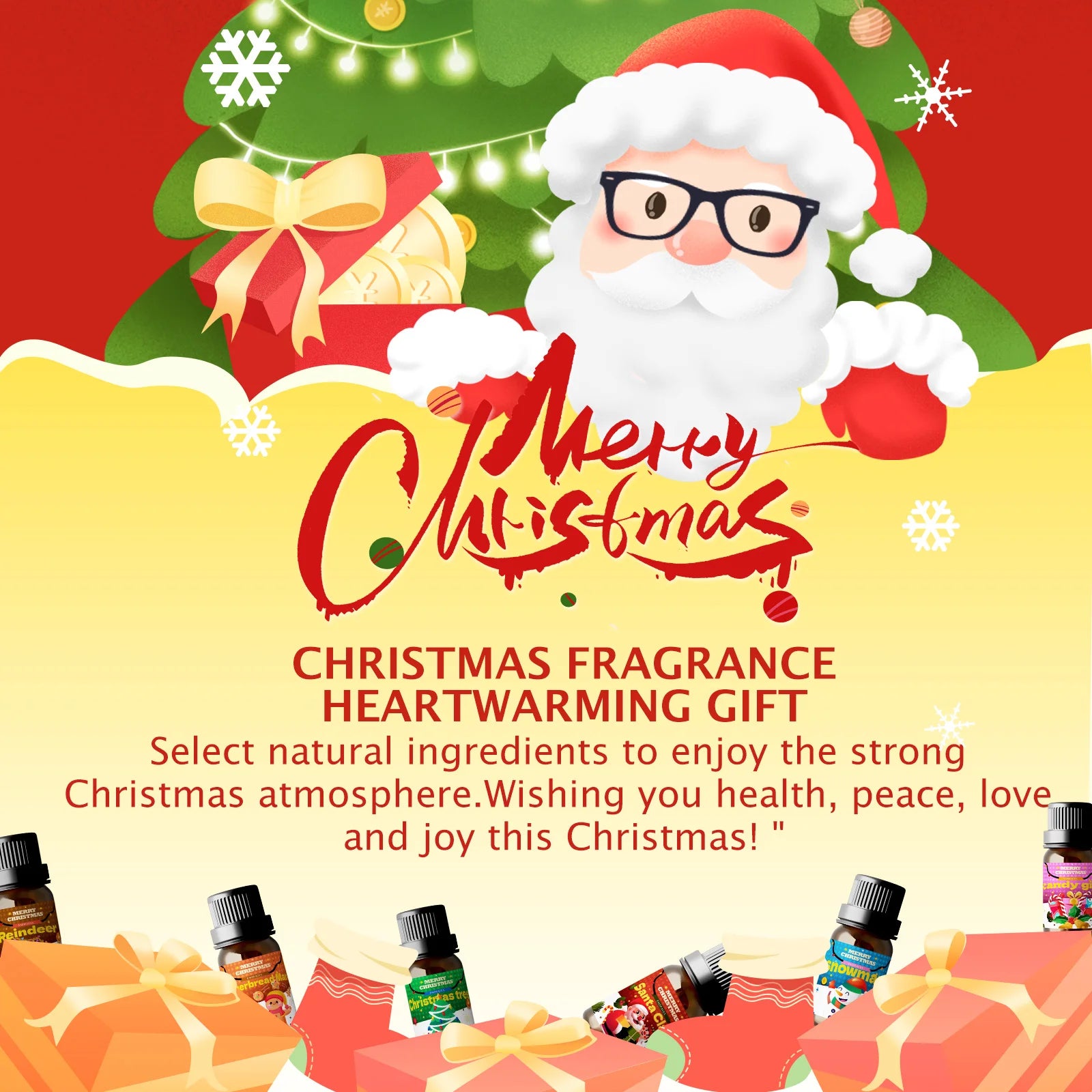 10ml Candy Gifts Essential Oil For Candle Scents Soap Making & Diffuse Scents Gift Set For For Christmas Day