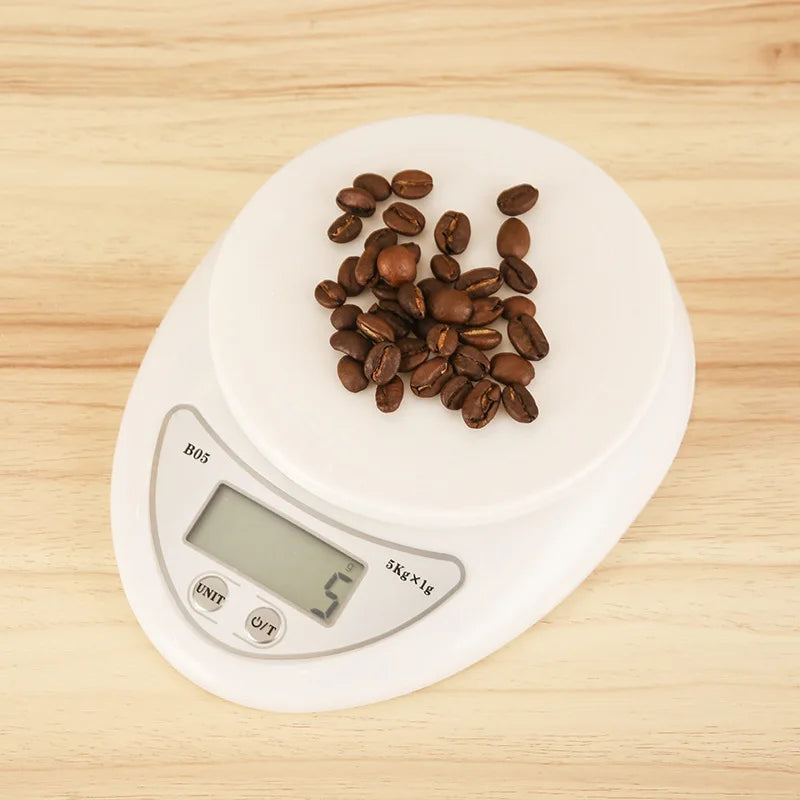 Digital Scale 5000G 1g Kitchen Food Diet Postal Scale Weight Balance LED Electronic Bench 5KG Scale Weight 5Kg/NO Backlight