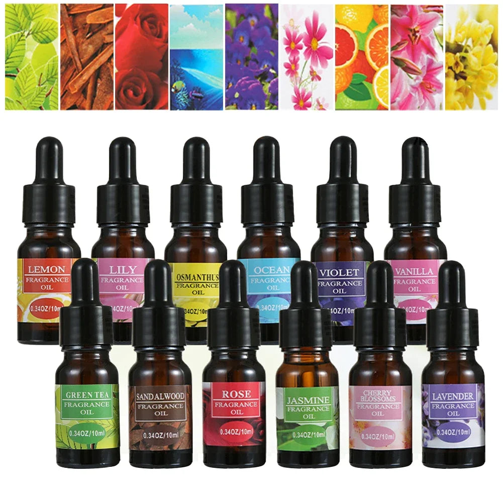 10ML Essential Oils For Humidifier Diffuser Aroma Fragrance Oil DIY Making Candles Cars Air Fresheners Flavoring Oils