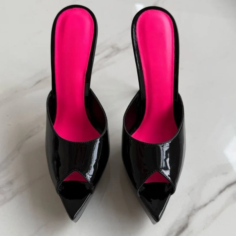 2026 Summer Women High Heeled Shoes for Woman's Pointed Toe Peep Toe Stiletto Platform Pumps Sexy Ladies Wedding Dance Shoes