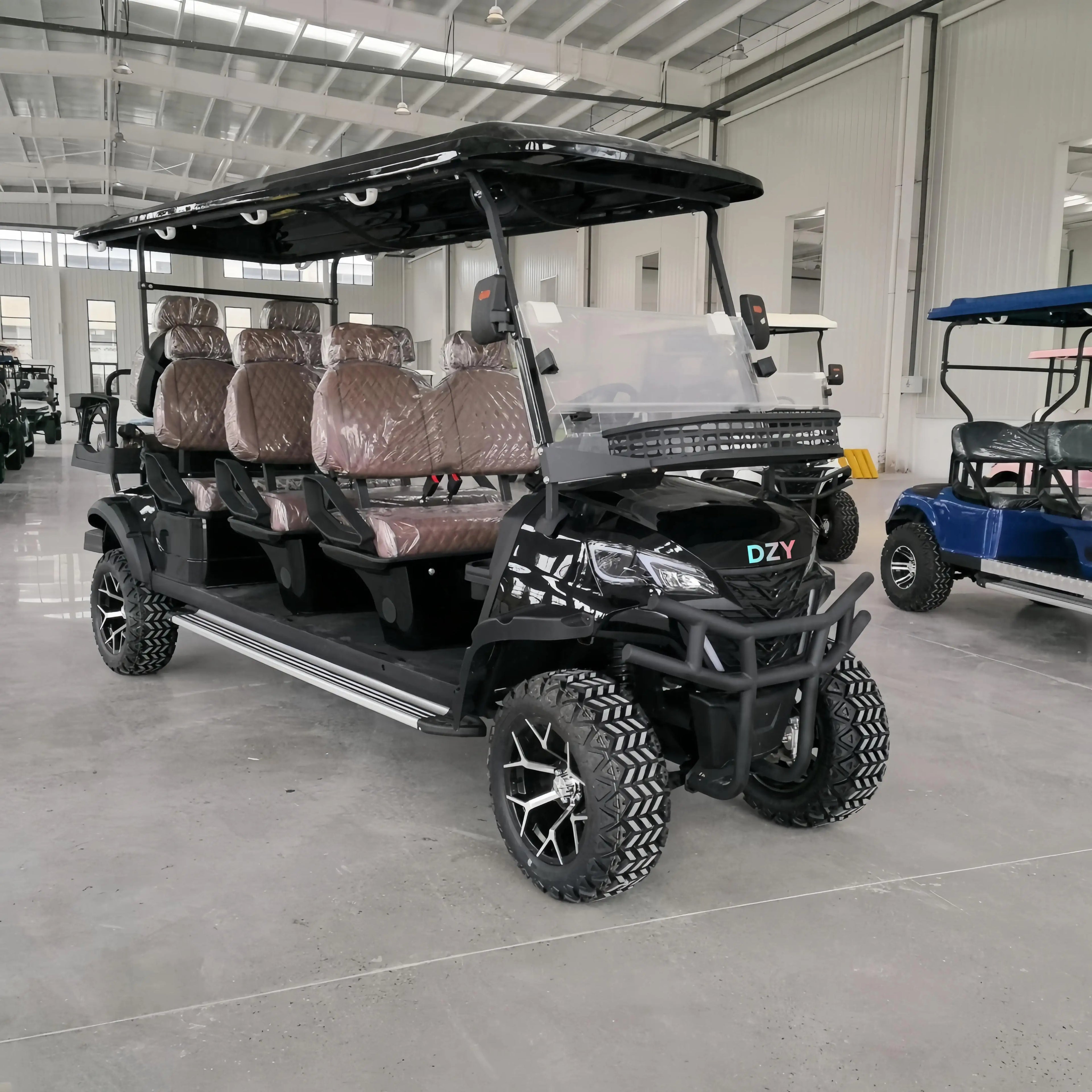 2025 New Product Luxury Heavy duty 2-seater Electric Big Wheel Club Cart Golf Cart  Electric handcart hunting cart