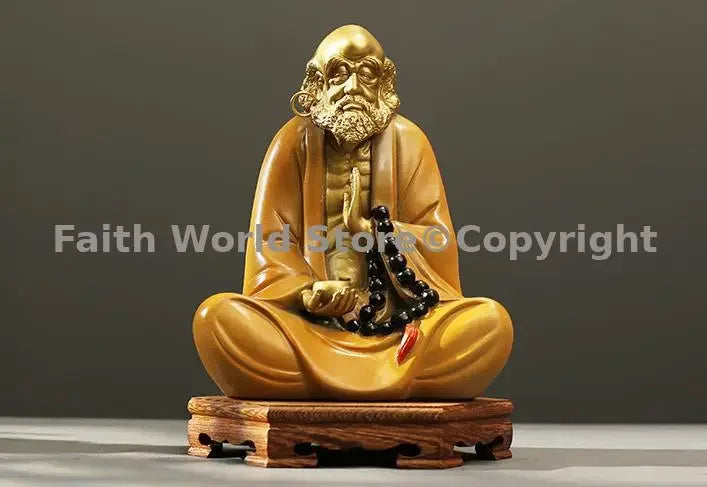 Buddhism Spiritual Art Bronze Sculpture Dharma Buddhist saints Chan sect Dhyana Zen Bronze carved home decorative Sitting Buddha