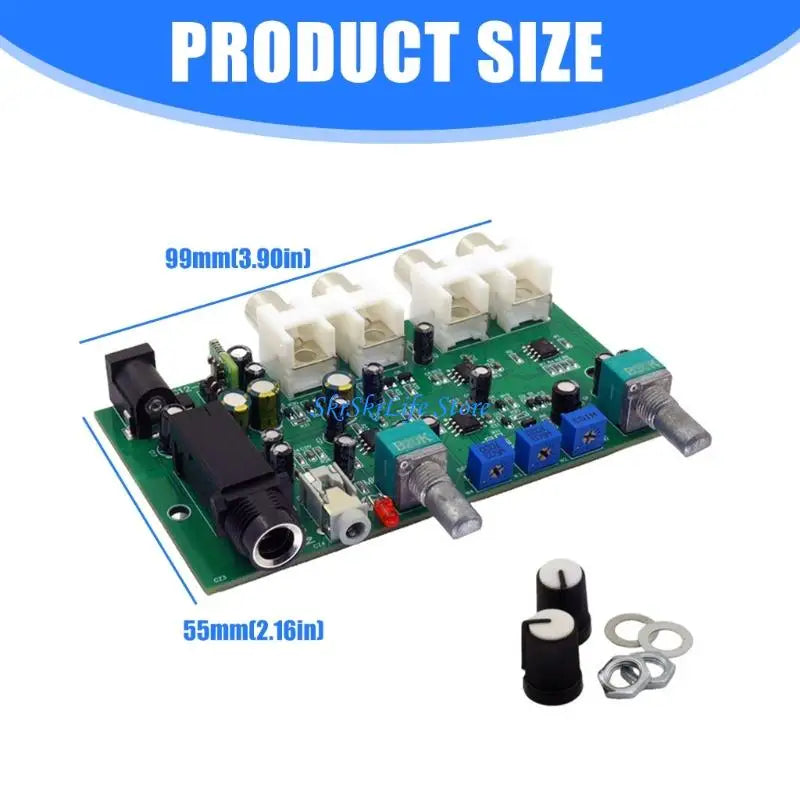 E65E Professional Stereo Audios Mixer Automatically Reduces Background Music Accompaniment Mixing Board DC12V-24V